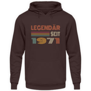 Vintage Geburtstags-Shirt für alle, die im Jahr 1971 geboren sind. Legendär seit 1971 - Unisex Kapuzenpullover Hoodie-1604