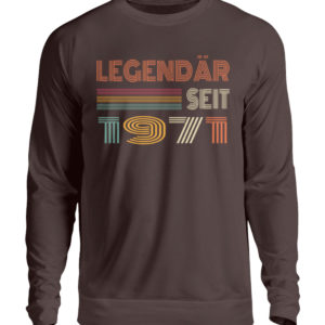 Vintage Geburtstags-Shirt für alle, die im Jahr 1971 geboren sind. Legendär seit 1971 - Unisex Pullover-1604