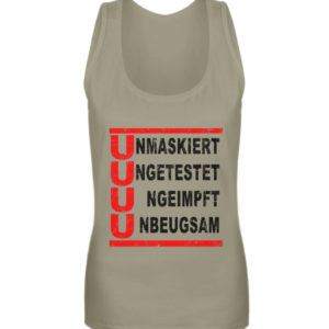 Die 4 U Regel. Bleib ungeimpft. Merch für den Widerstand - Frauen Tanktop-651