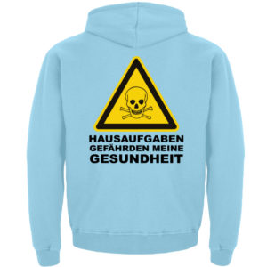 Lustiges Schul Tshirt. Hausaufgaben gefährden meine Gesundheit. - Kinder Hoodie-674