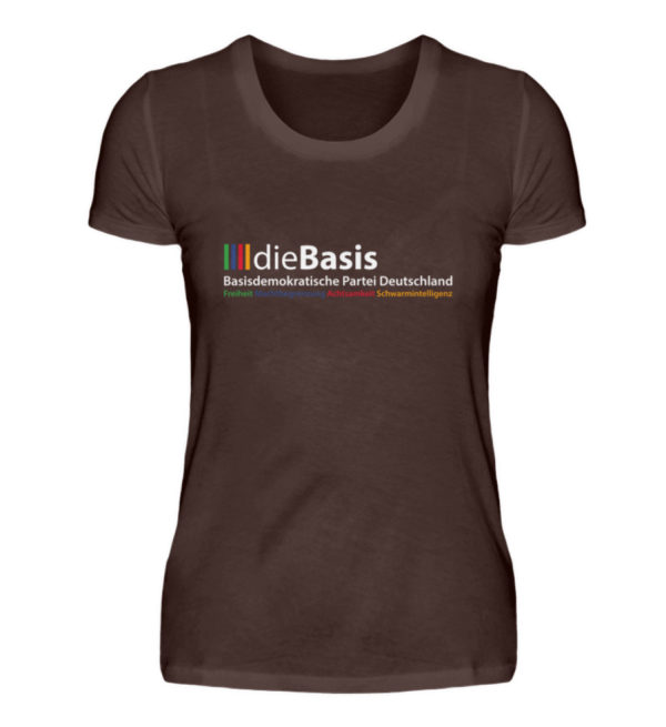 Shirt für Mitglieder der Partei dieBasis - Damen Premiumshirt-1074